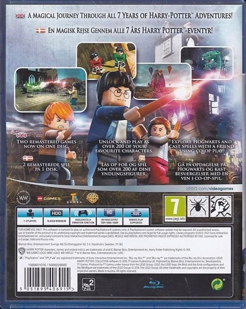 LEGO Harry Potter Collection - PS4 (A Grade) (Genbrug)